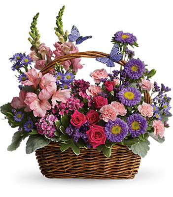Country Basket Blooms from Richardson's Flowers in Medford, NJ